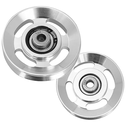 Exercise Pulley Replaceable: 10 Pcs Gym Pulley, Lifting Pulley Wheel Pully Pulley System Wheel Pulley Gym Wear Resistant Fitness Equipment Aluminum Alloy Cable
