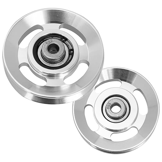 Exercise Pulley Replaceable: 10 Pcs Gym Pulley, Lifting Pulley Wheel Pully Pulley System Wheel Pulley Gym Wear Resistant Fitness Equipment Aluminum Alloy Cable