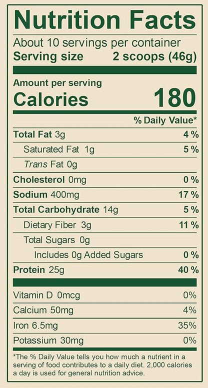 Vega Original Protein Powder, Creamy Vanilla Plant Based Protein Drink Mix for Water, Milk and Smoothies, 16 oz (Packaging May Vary)