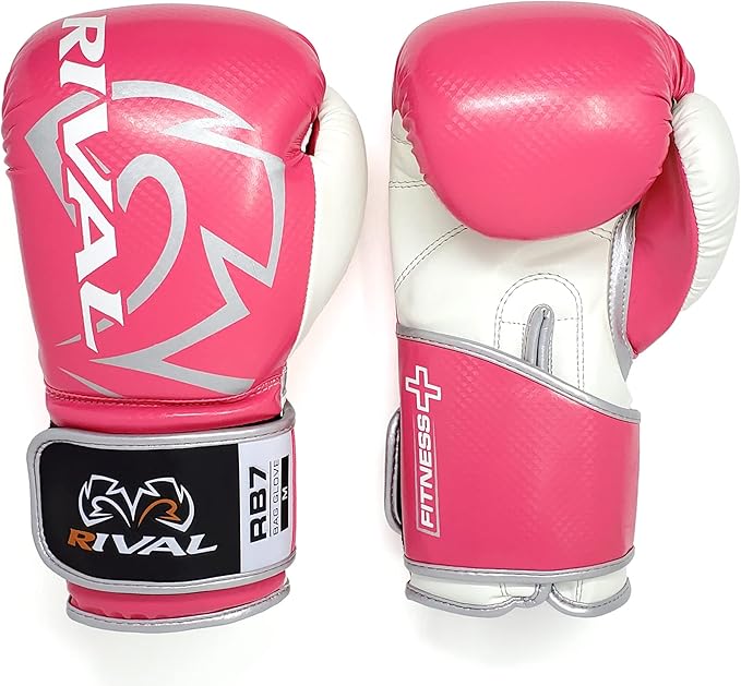 RIVAL Boxing RB7 Fitness Plus Bag Gloves, Ergo Strap System and High-Density Layered Padding for Heavy Bag and Mitt Work