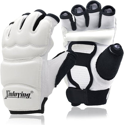 Xinluying Punch Bag Taekwondo Karate Gloves for Sparring Martial Arts Boxing Training Fingerless Women Kids