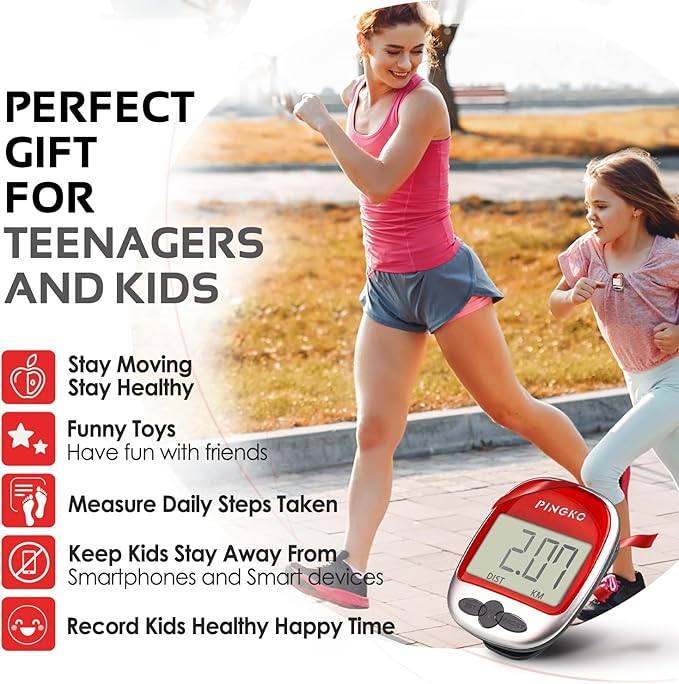 PINGKO Outdoor Multi-Function Portable Sport Pedometer Step/Distance/Calories/Counter