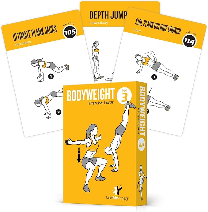 NewMe Fitness Bodyweight Workout Cards 3)