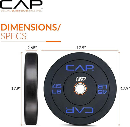 CAP Barbell Rubber Olympic Bumper Plate