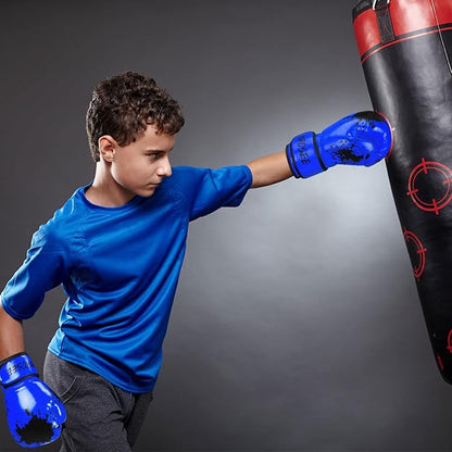 Kids Boxing Glove 6oz 8oz, Youth, Boys and Girls Training Sparring Gloves for Punching Bag, Kickboxing, Muay Thai, MMA, Gift for Age 6-15 Years