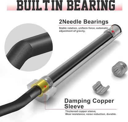 Elevens Olympic Barbell Training Curl Weight Bar 300LBS/330LBS/700LBS /1000LBS/1500LBS Capacity,Chrome