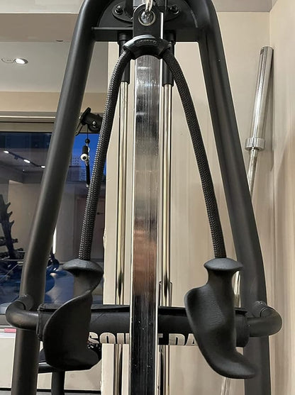 Tricep Rope Cable Attachment Adustable Length (24-54 Inch) ,Ideal Alternative for 27 36 48 Inch Long Tricep Ropes, Greater Range of Motion,Pull Down Rope Extension Straps Cable Crossover Accessories