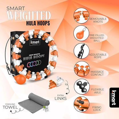 K-MART Smart Hula Ring Hoops 24 Detachable 360 Degree
