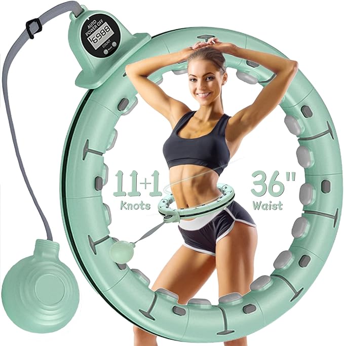 U1-28/30 Knots, Magnetic Lock Smart Weighted Hula Hoop