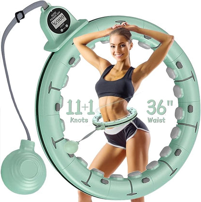 U1-28/30 Knots, Magnetic Lock Smart Weighted Hula Hoop