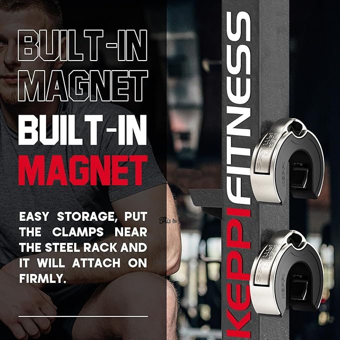 KeppiFitness Barbell Clips 2 Inch