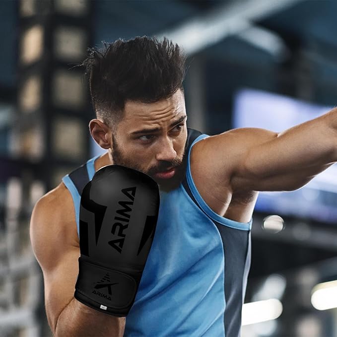 Boxing Gloves - Premium PU Leather, Heavyweight - Ideal for Boxing, Kickboxing, Muay Thai & Fitness Training