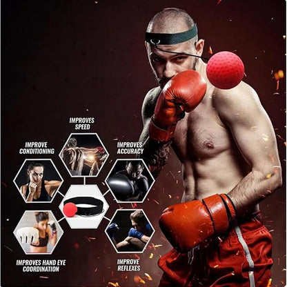 Boxing Equipment,Boxing Reflex Ball Set - Improves Hitting 4Ball)