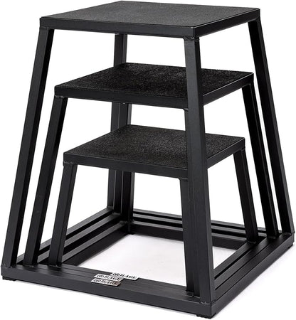 Rage Fitness Steel PlyoBox12-18-24-30Inch High Anti-SlipPlyometric JumpBoxes For Agility