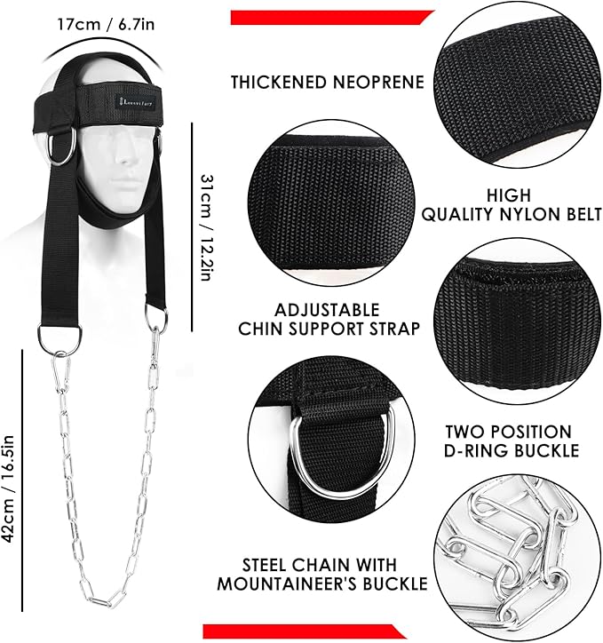 Neck Harness for Weight Lifting Training Head Neck