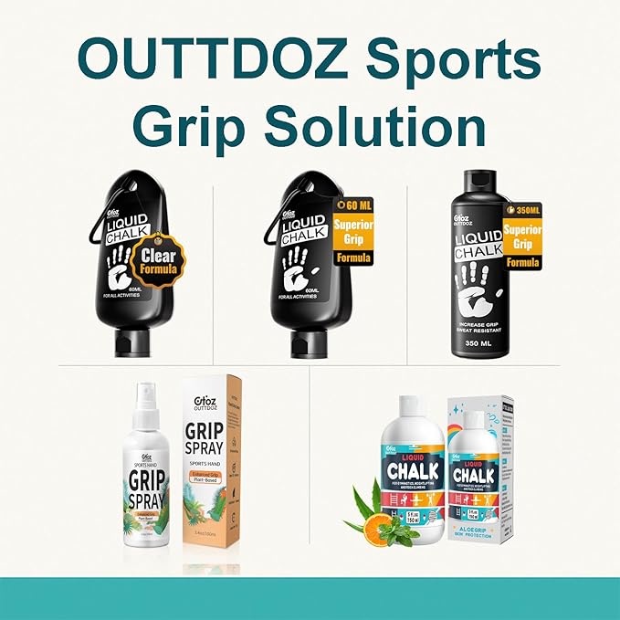 AloeGrip Liquid Chalk – 5 oz Grip Enhancer with Aloe Vera, Citrus & Mint Scent – Quick-Dry, Low Residue, Long-Lasting – for Gymnastics, Weightlifting, Rock Climbing, Cheerleading