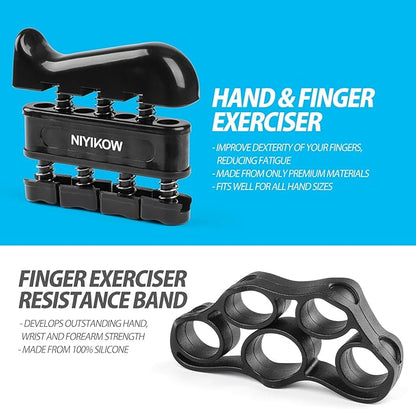 Grip Strength Trainer Kit with Counter (5 Pack)