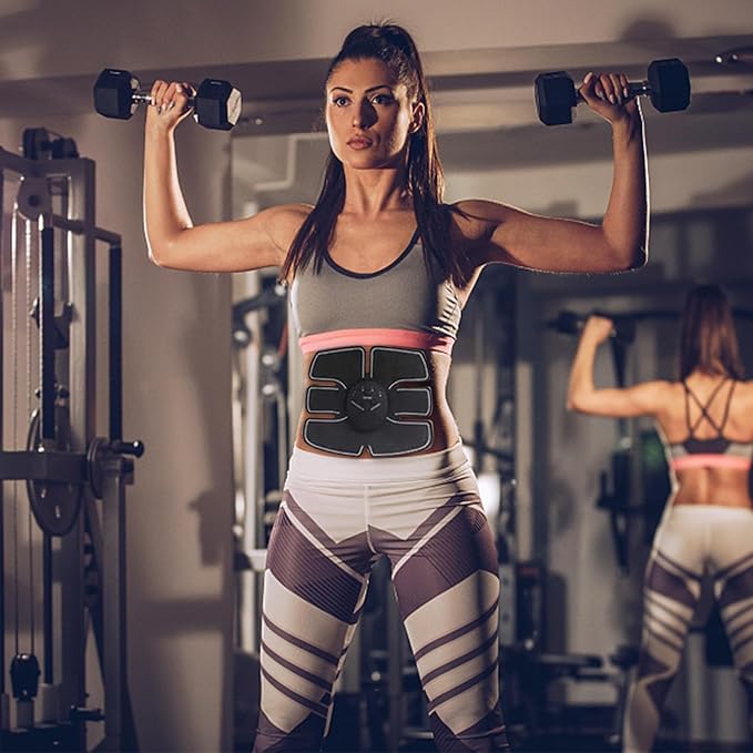 PAMASE 50/80 Pcs Gel Pads for Abs Stimulator - Replacement Pads for Abdominal Muscle Trainer, Reusable Ab Workout Toner Belt Accessory