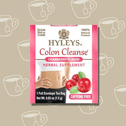 Hyleys Colon Cleanse Tea Cranberry Flavor (6 Pack - 150 Tea Bags Total)