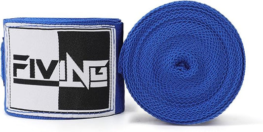 FIVING Boxing Hand Wraps Inner Gloves for Men Women, 180 Inch Elasticated Thumb Loop Bandages, Wrist Wrap Protection Muay Thai MMA Kickboxing Martial Arts Punching Bag Training