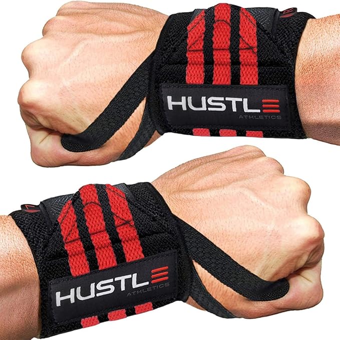 Wrist Wraps for Weightlifting (USPA Approved) - 18" or 12" Premium Quality Weight Lifting Wrist Straps - Best Gym Wrist Wraps with Thumb Loop for Powerlifting & Weight Training for Men & Women