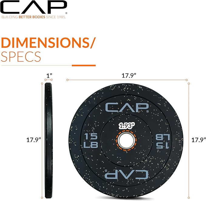 CAP Barbell Rubber Olympic Bumper Plate