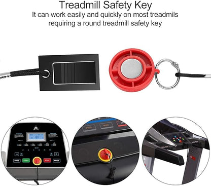 EEEKit Treadmill Safety Key Magnet Replacement, Universal Treadmill Emergency Stop Key for Image, Reebok, Epic, Golds Gym, Freemotion, Healthrider Running Machine