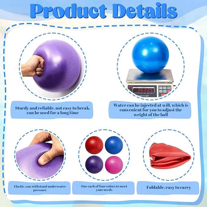 4 Pcs Water Resistance Ball 10 Inches Low
