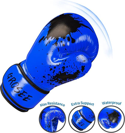Kids Boxing Glove 6oz 8oz, Youth, Boys and Girls Training Sparring Gloves for Punching Bag, Kickboxing, Muay Thai, MMA, Gift for Age 6-15 Years