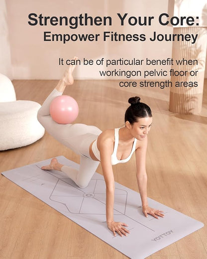 Pilates Ball, 10-inch Exercise Ball with Anti-Burst Technology