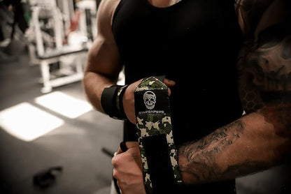 Gymreapers Weightlifting Wrist Wraps (IPF Approved) 18" Professional Quality Wrist Support with Heavy Duty Thumb Loop - Best Wrap for Powerlifting Competition, Strength Training, Bodybuilding