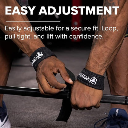 Lifting Straps (1 Pair) - Wrist Straps for Weightlifting - Lifting Straps Gym for Deadlift - Weight Lifting Straps for Weight Training - Gym Straps for Workout, Powerlifting, Strength Training and Bodybuilding - For Men and Women