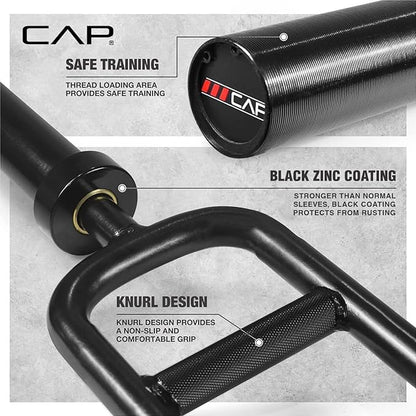 CAP Barbell 2' Solid Olympic Triceps Bar (OBIS-34SB-3)