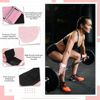 2 Pack Weight Lifting Belt and Lifting Straps 4'' Wide