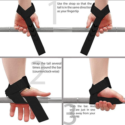 BEAST RAGE Lifting Straps for Weightlifting, Weight Lifting Straps Gym Power Workouts Lifting Wrist Straps Padded Cotton Men Women Support Lifters Deadlift Straps Hard Pull Exercise Straps