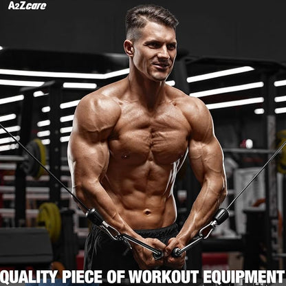 A2ZCARE LAT Pull Down Cable Machine Attachment - Cable Machine Accessories for Home Gym with Multi Option