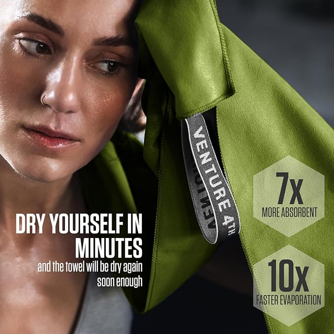 VENTURE 4TH Quick Dry Towel. Microfiber Travel Towel