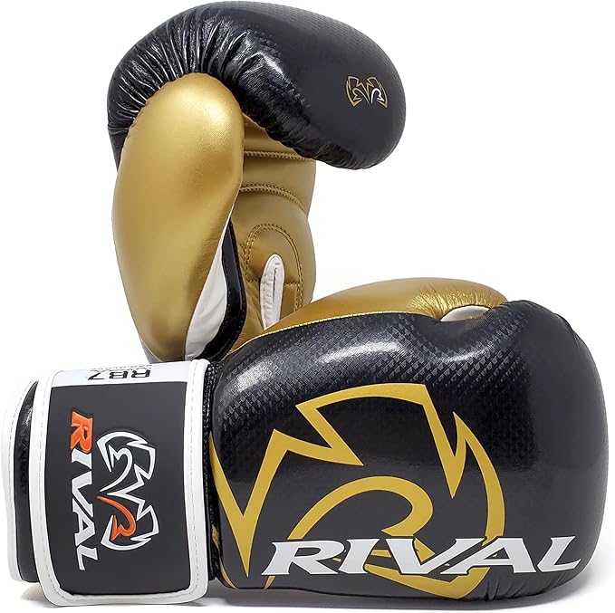 RIVAL Boxing RB7 Fitness Plus Bag Gloves, Ergo Strap System and High-Density Layered Padding for Heavy Bag and Mitt Work