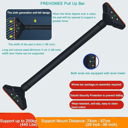 Pull Up Bar for Doorway Width,74-100cm or 95-122cm