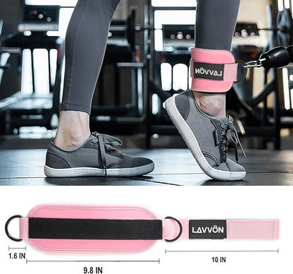 Barbell Pad Set for Hip Thrust 10Pcs- Squat Pad for Barbell Lunges & Bar Padding - Bench Press Standard Weight Bar Pad - with Ankle Straps, Wrist Straps for Weightlifting, 3 Lifting Strap