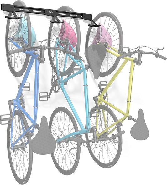 Koova Wall Mount Bike Rack | Steel Bike Mount | Adjustable Hangers | Easy Mount | USA Made