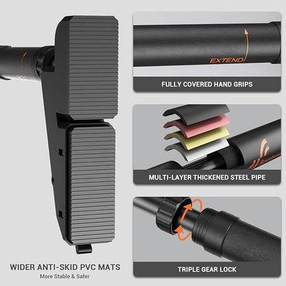 Sportneer Pull Up Bar: Adjustable Width Locking Mechanism
