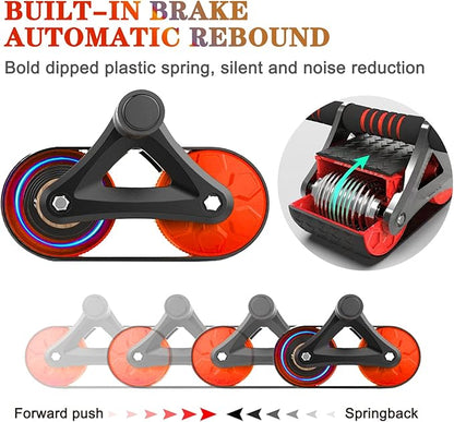 Automatic Rebound Abdominal Wheel，Workout Equipment for Abs