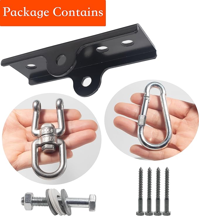 Upgraded 360° Swivel Heavy Bag Mount for Punching Bag Hanger. Heavy Bag Hanger for Yoga, Gym, Swing Chairs, and Hammocks Heavy Bag Mount. Punching Bag Hanger, Box Bag Hanger for Hanging Heavy Bag.