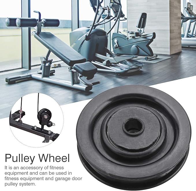 Keenso 10 Pcs 75mm/90mm Universal Nylon Bearing Pulley Wheel Fitness Hoisting Equipment for Cable Machine Gym Equipment
