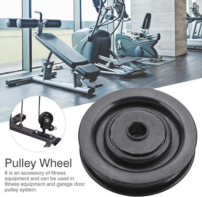 Keenso 10 Pcs 75mm/90mm Universal Nylon Bearing Pulley Wheel Fitness Hoisting Equipment for Cable Machine Gym Equipment