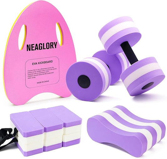 NEAGLORY 5 Pieces Water Aerobics Set Aquatic Exercise
