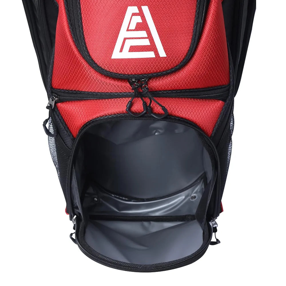 ASK ECHO T-Lock Golf Cart Bag with 14 Way Organizer Divider Top, Premium Cart Bag with Handles and Rain Cover for Men