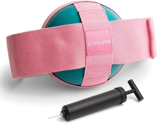 Exercise Thigh Toner with Adjustable 3lb Rubber Workout Ball