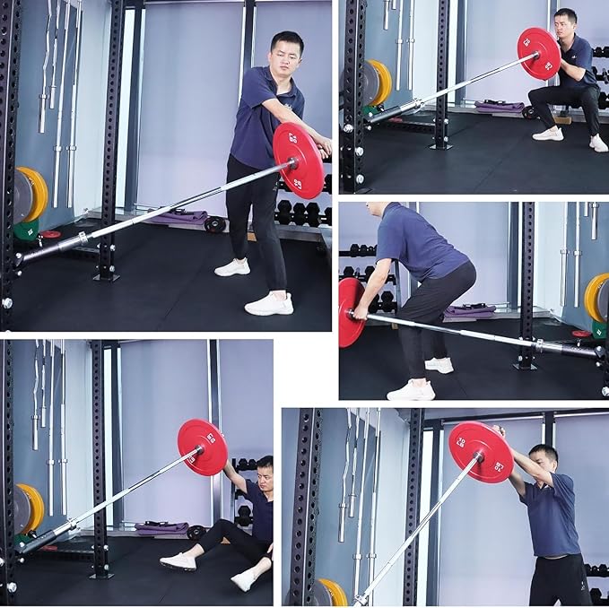 T-Bar Row Olympic Bars Landmine Attachment for Barbell Workouts, 360 Rotation, Fits 2-inch Olympic Barbell, Gym Home Fitness, Squat,Deadlifts